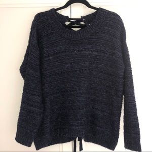 NWOT Vintage Havana Lace-Up Back Sweater, S